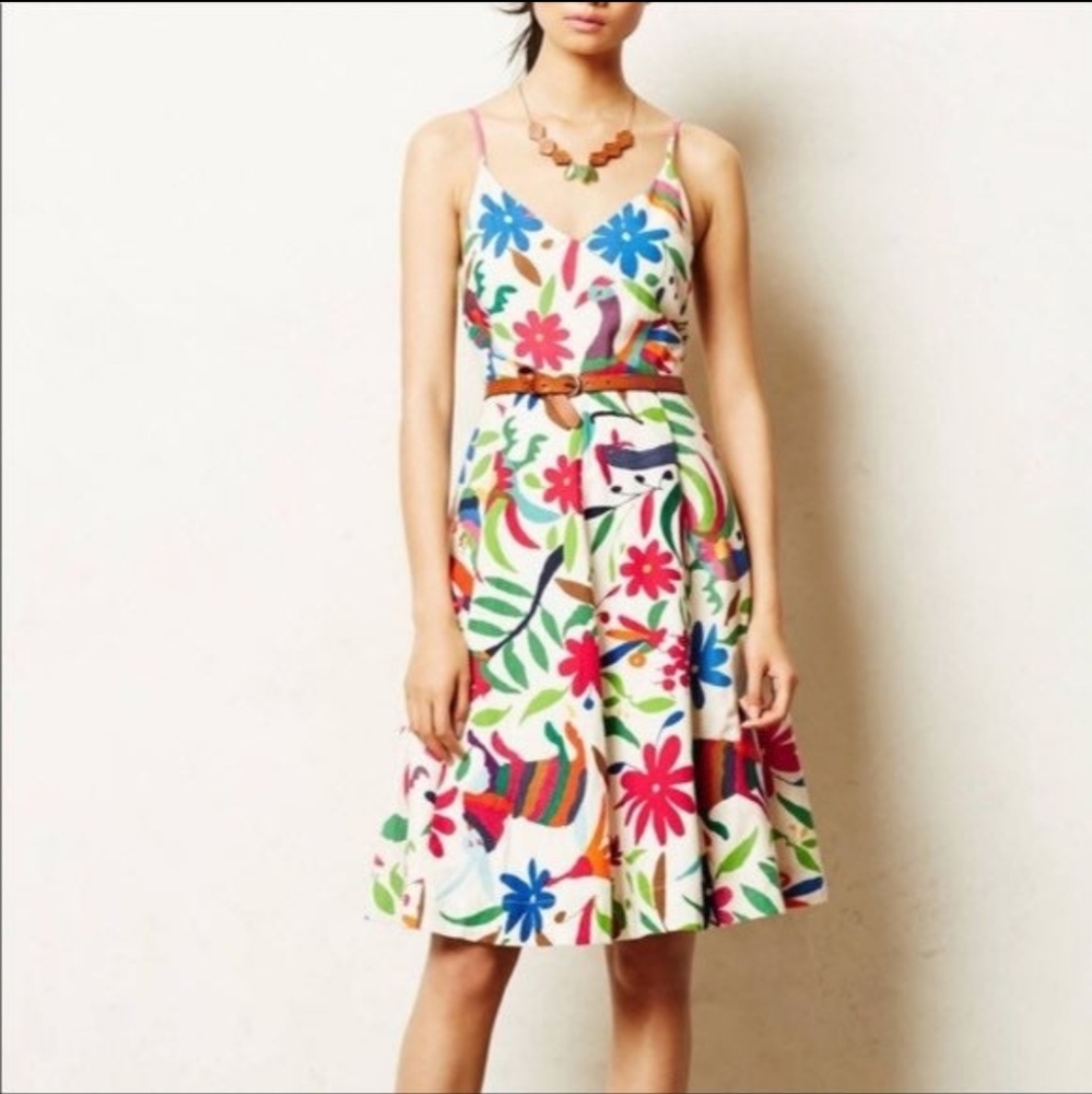 Anthropologie Vanessa Virginia Folk Dress size 4